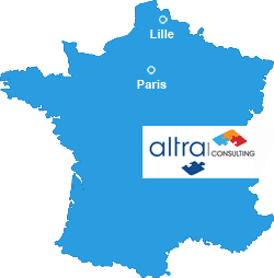 Carte localisation bureaux d'Altra consulting